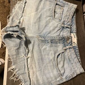 Garage Light Blue Denim Shorts
